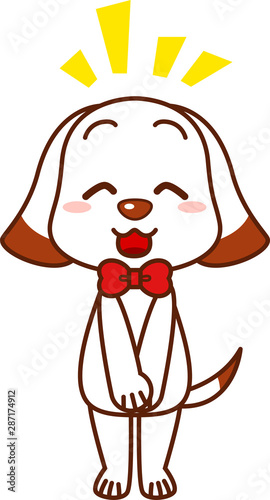 犬の先生（にっこりおじぎ）