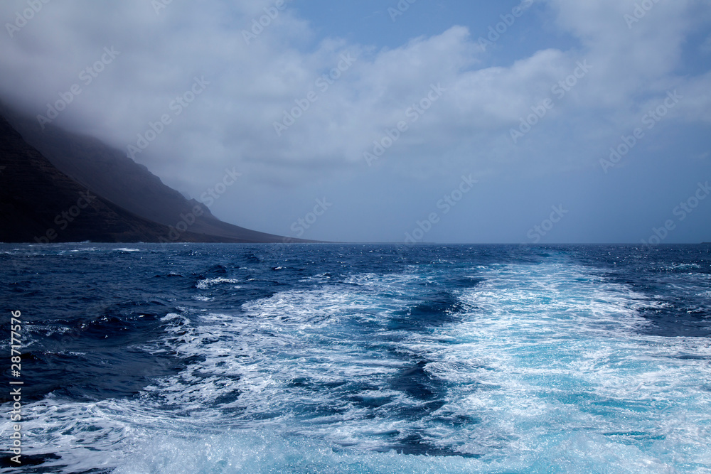 travelling on seaferry from La Graciosa