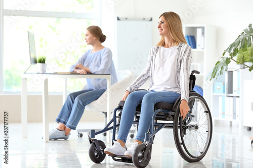 Beautiful handicapped woman...