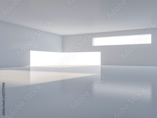 Wallpaper Mural Abstract modern architecture background. 3D Torontodigital.ca