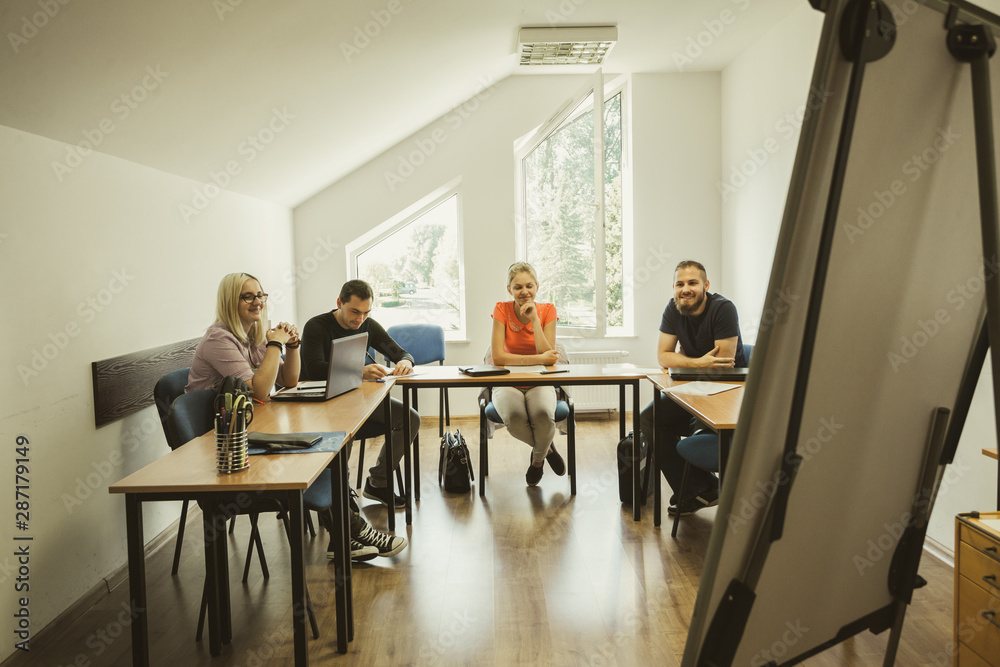 Fototapeta premium Group of students in class