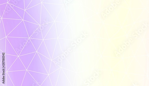 Polygonal pattern with triangles mosaic cover. Template for your banner. Vector illustration. Creative gradient color.