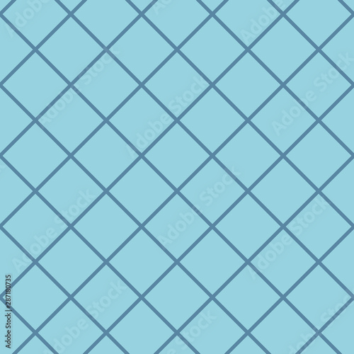 Diagonal checkered pattern of fine lines. Seamless vector illustration. Abstract geometric monochrome texture