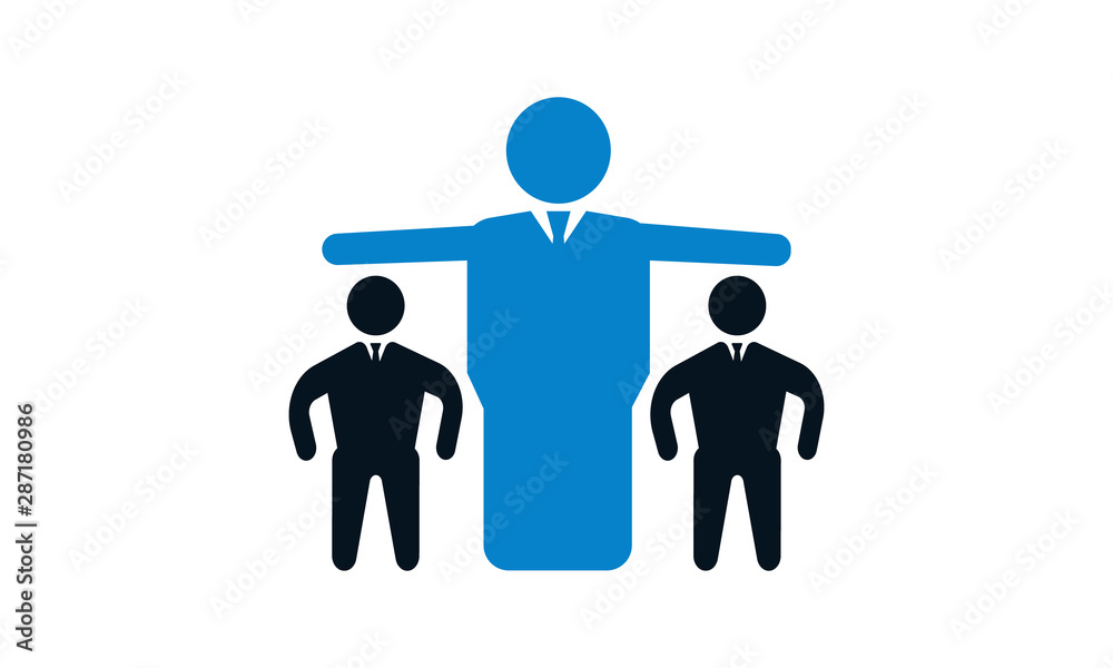 Leadership icon concept vector illustration.