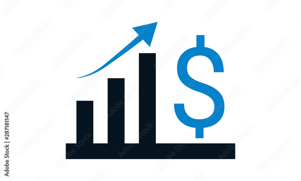 Profit icon for financial gain and business success Profit icon for financial gain and business success