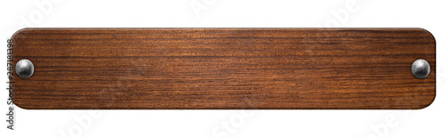 Tableau sur toile Wood plate on white background