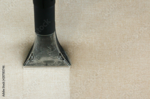 sofa upholstery after cleaning with a steam vacuum cleaner