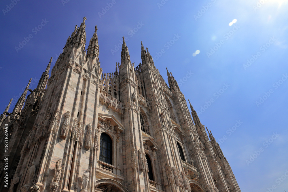 milan city, cathedral, in italy 