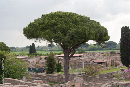 The Ancient Roman Port of Ostia Antica, Province of Rome, Lazio, Italy.