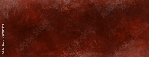 Blood red abstract grunge texture panoramic background