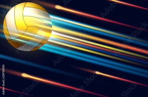 Volleyball Tournament Poster Template Design Vector Illustration