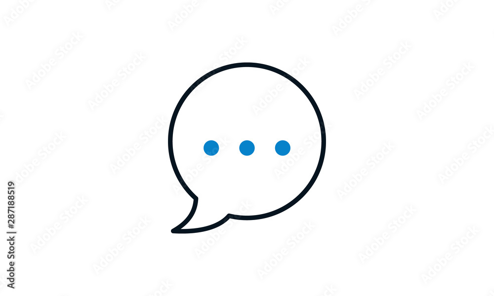 Chat icon for communication and messaging Chat icon for communication and messaging