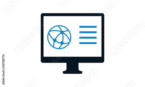 Web browser icon for website and internet-related websites