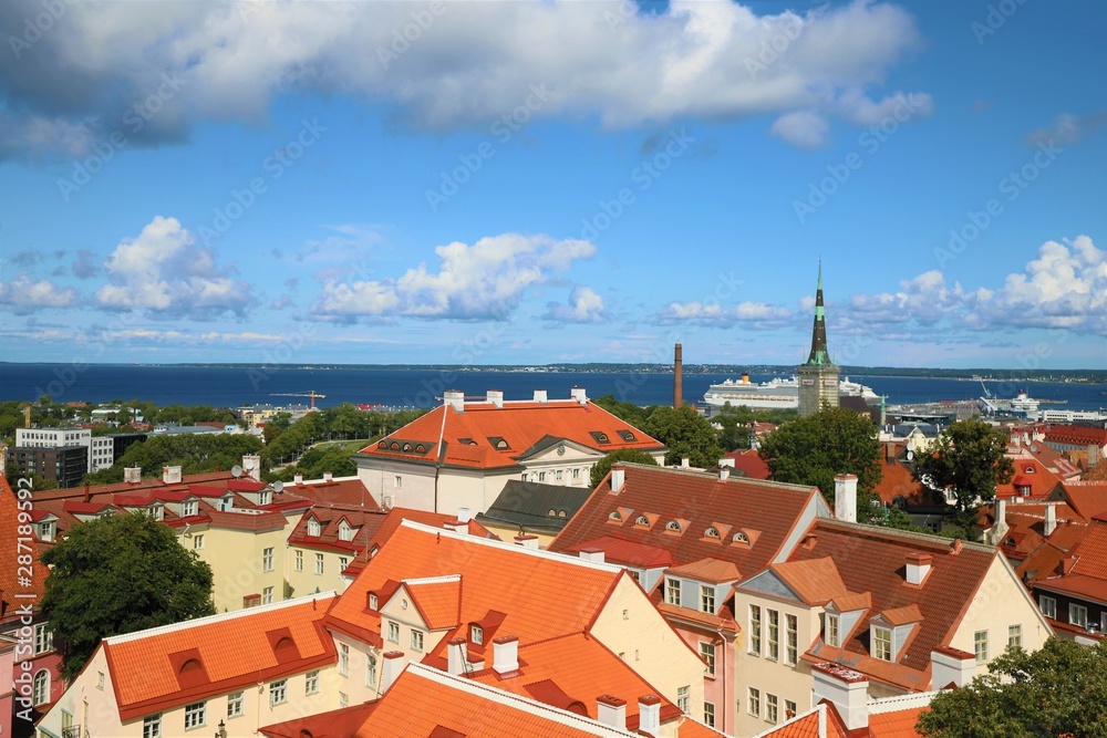 Panoramic view of Tallinn, Estonia