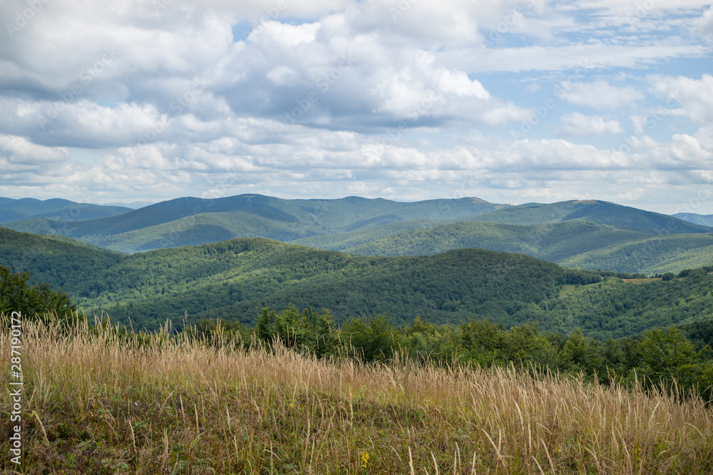 Bieszczady, widok z Jasła