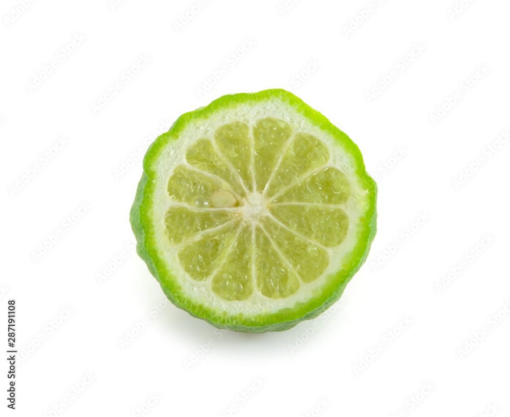 bergamot isolated on white background bergamot isolated on white background