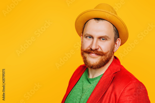 Tableau sur toile redhead bight man