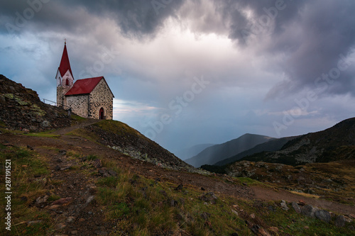 View of church against cloudy sky