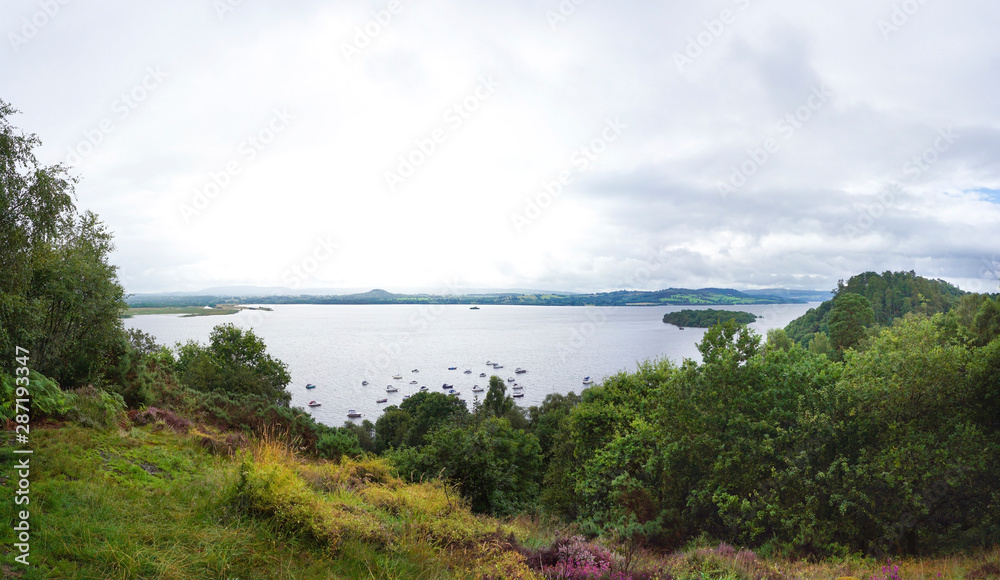Panorama picture of Loch Lomond in Balmaha near the West Highland Way Panorama picture of Loch Lomond in Balmaha near the West Highland Way