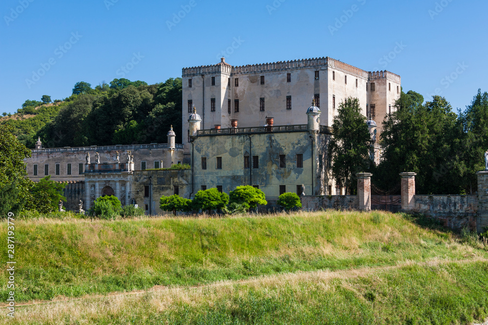 The castle of Catajo in the Euganei hills