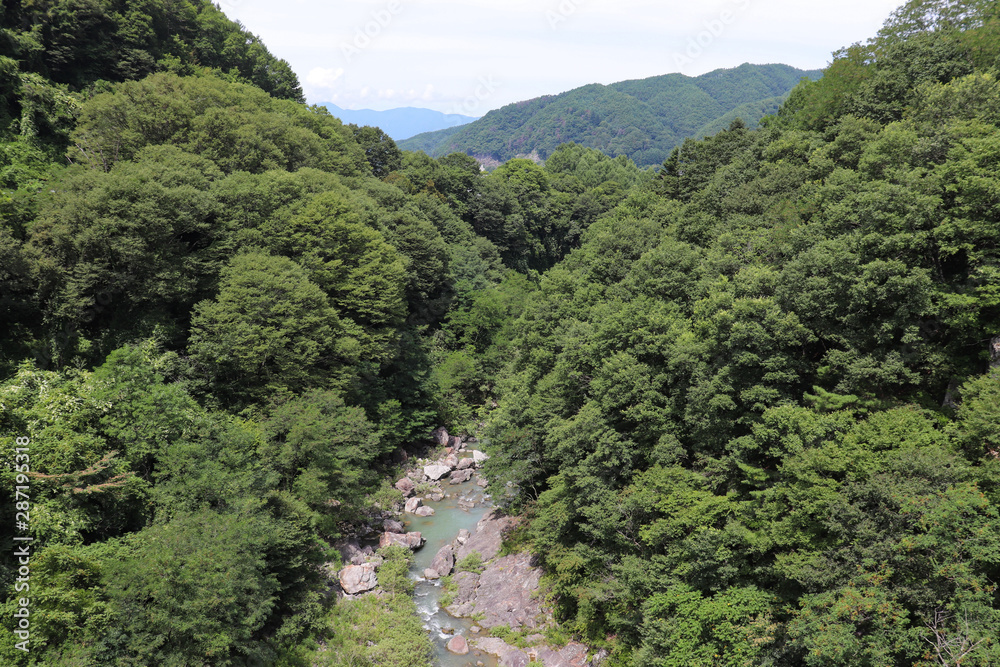 白山橋からの眺望（長野県伊那市高遠町）,takato,ina city,nagano pref,japan