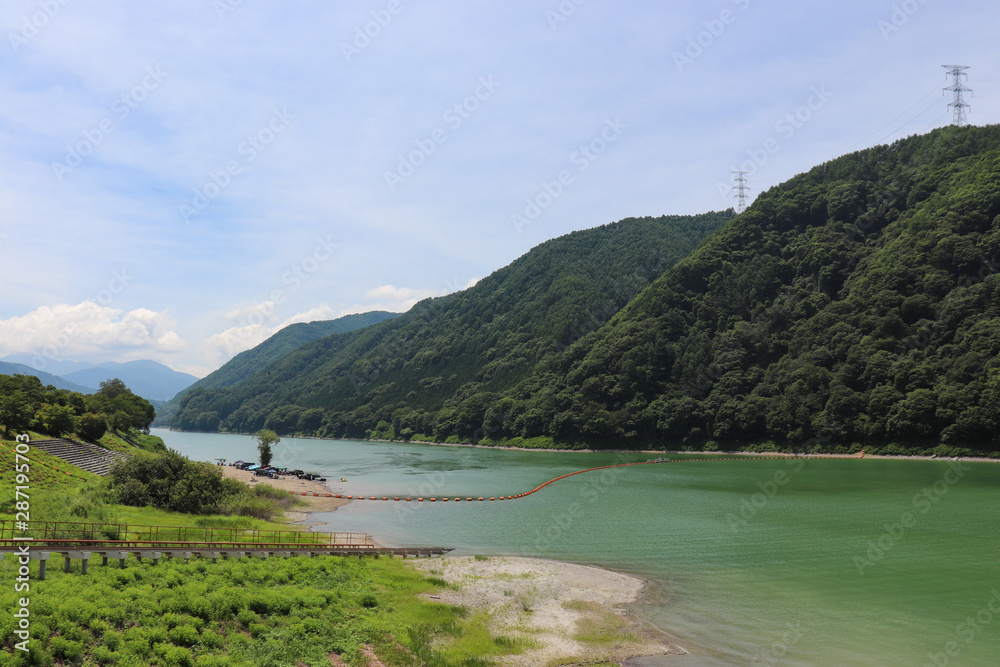 美和湖（長野県伊那市高遠町）,miwa lake,takato,ina city,nagano pref,japan