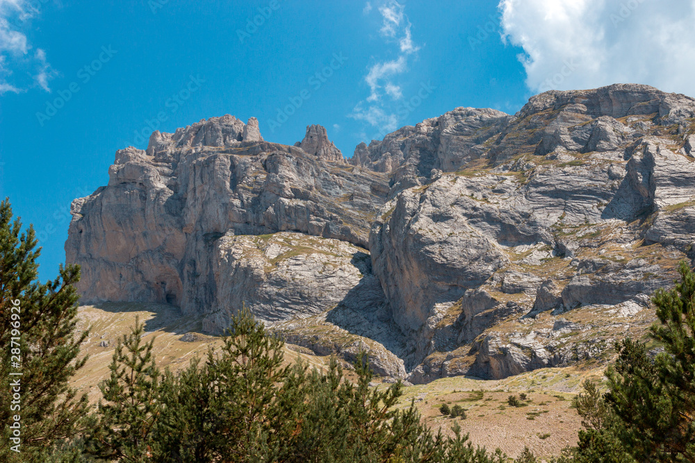 Scenic view of the Devoluy mountains on a warm summer's day Scenic view of the Devoluy mountains on a warm summer's day