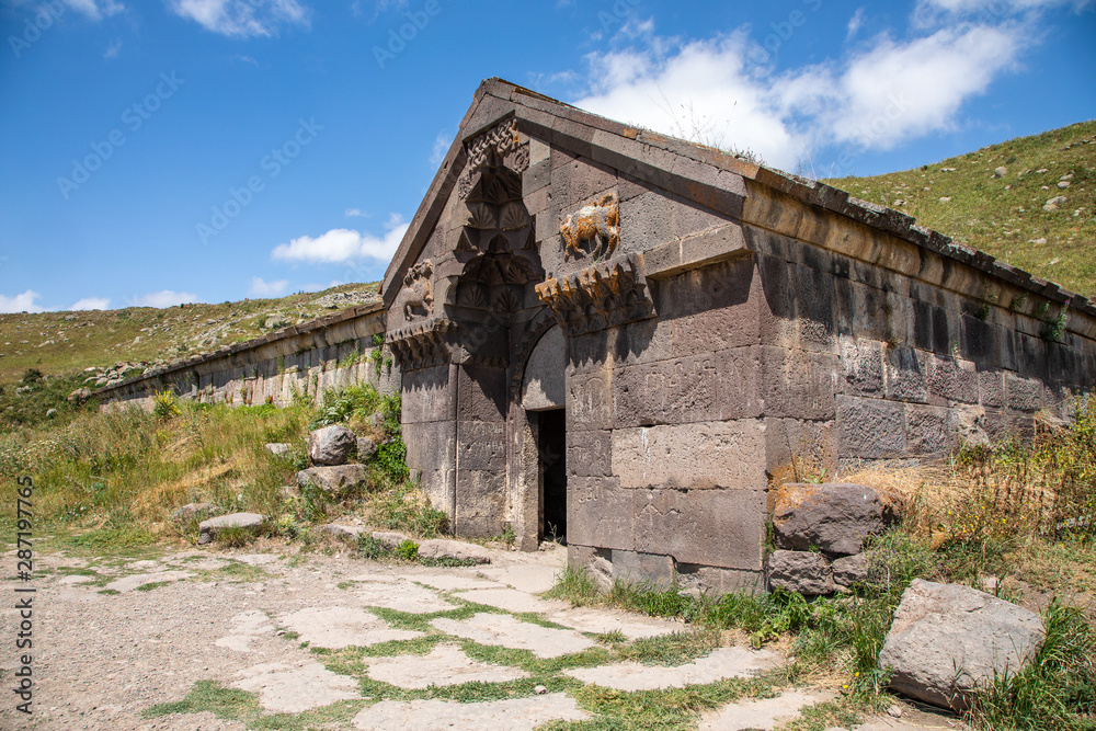 Selim Caravanserai also known as Sulema Caravanserai and Orbelian's Caravanserai. Vayots Dzor Province, Armenia