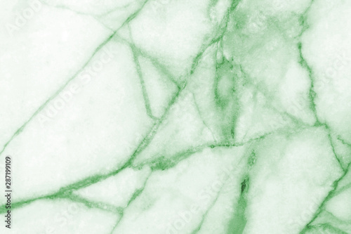 Fototapeta Naklejka Na Ścianę i Meble -  Green marble pattern texture abstract background / texture surface of marble stone from nature / can be used for background or wallpaper / Closeup surface marble stone wall texture background.