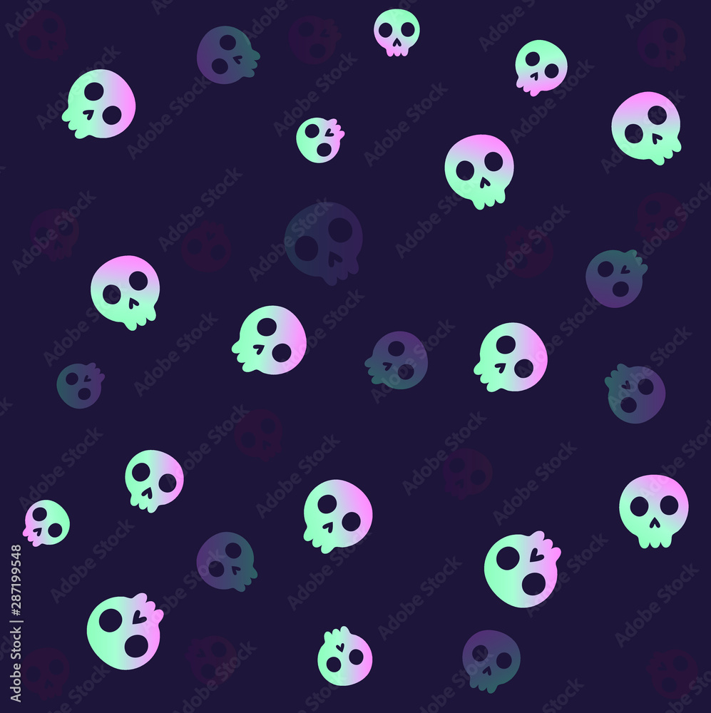 Funny Halloween art, vector Illustration
