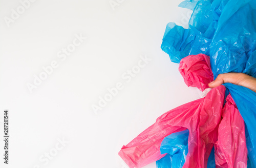 Wallpaper Mural Garbage plastic bag have space for alphabet. Torontodigital.ca