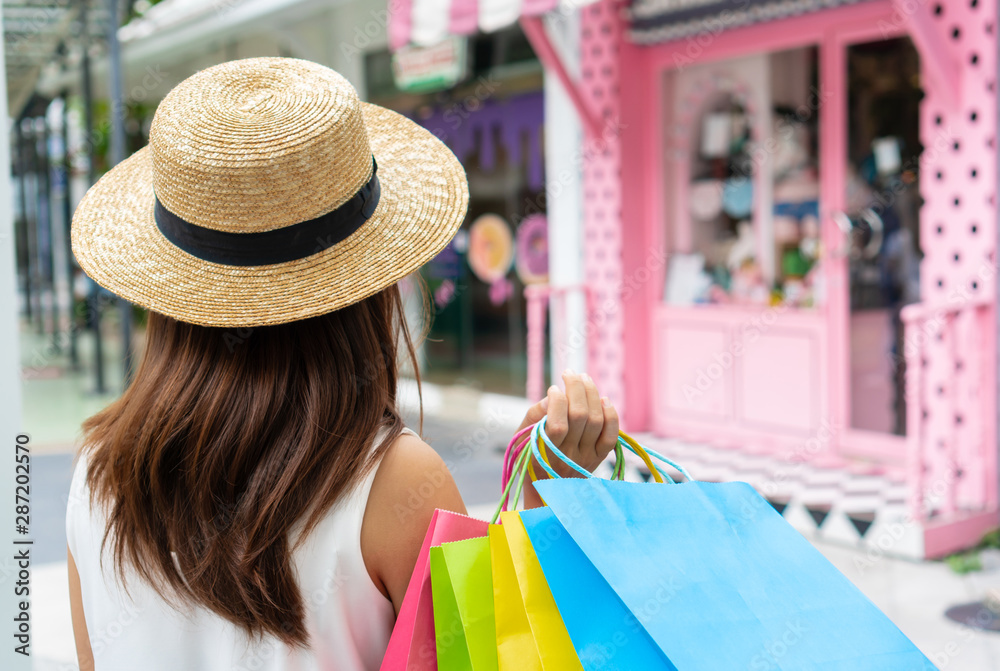 Concept of happy woman shopping and holding bags, closeup images. Concept of happy woman shopping and holding bags, closeup images.