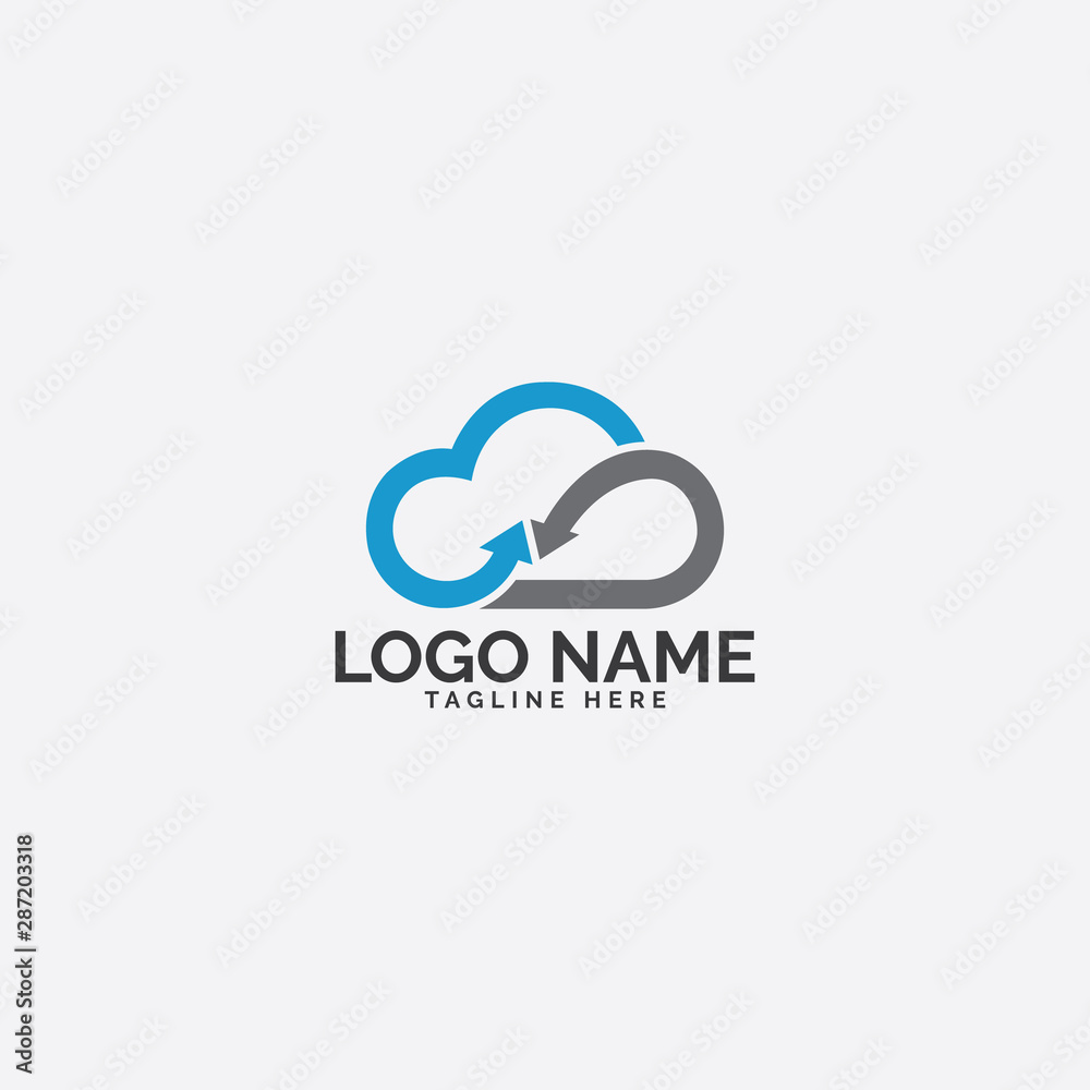cloud logo vector cloud logo vector