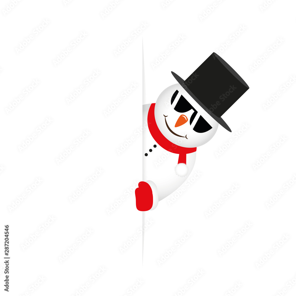 Snowman top with sunglasses