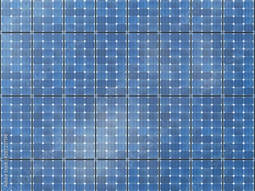 Seamless texture of solar panels.