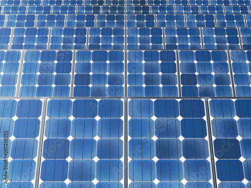 Details of solar panels.