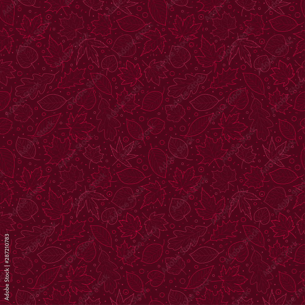 Autumn leaves vector seamless pattern Autumn leaves vector seamless pattern