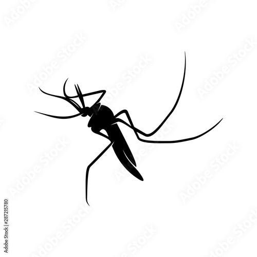 Mosquito Logo Design Vector Illustration. Mosquito Design Template