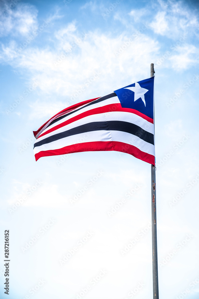 A beautiful view of brazil state flag (bandeira do maranhão)