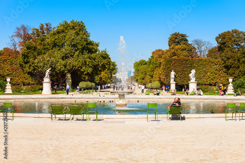 Jardin des Tuileries garden, Paris photo