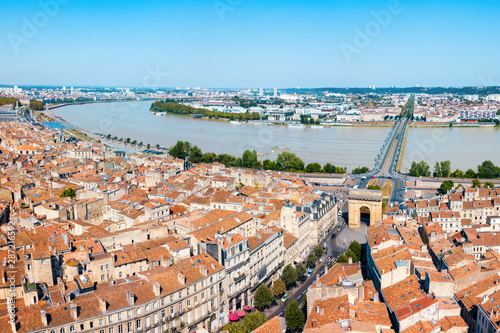 Bordeaux aerial panoramic view, France