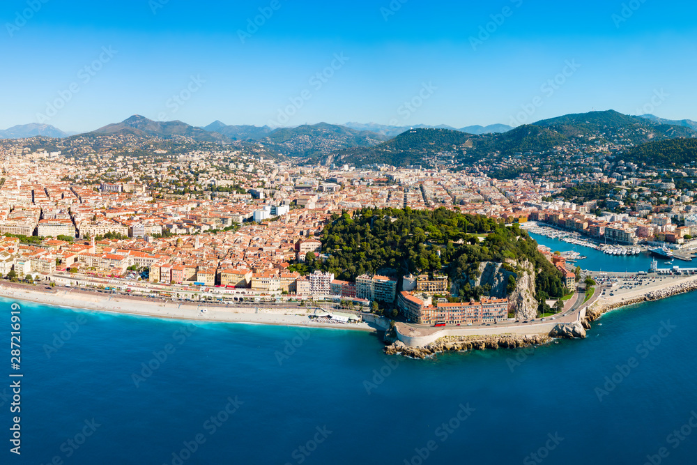 Nice aerial panoramic view, France