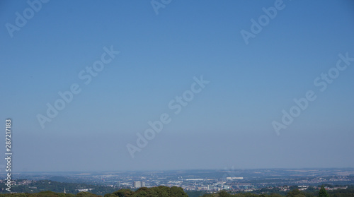 View of Sheffield City from Peak District