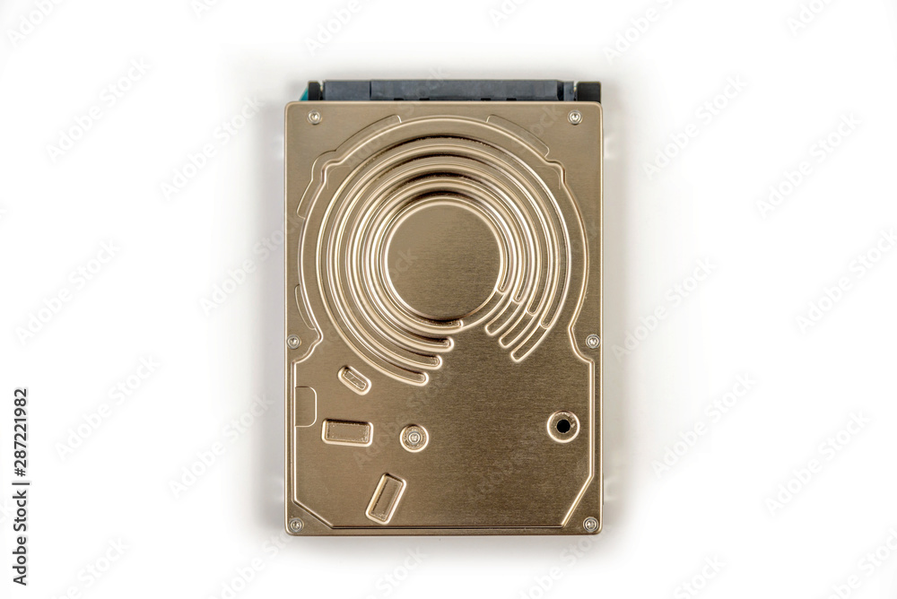 hdd 2.5 hard drive disk on dark background closeup overhead view hdd 2.5 hard drive disk on dark background closeup overhead view