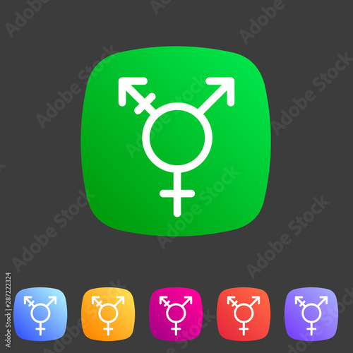 Transgender, lgbt, transsexual icon flat web sign symbol logo label