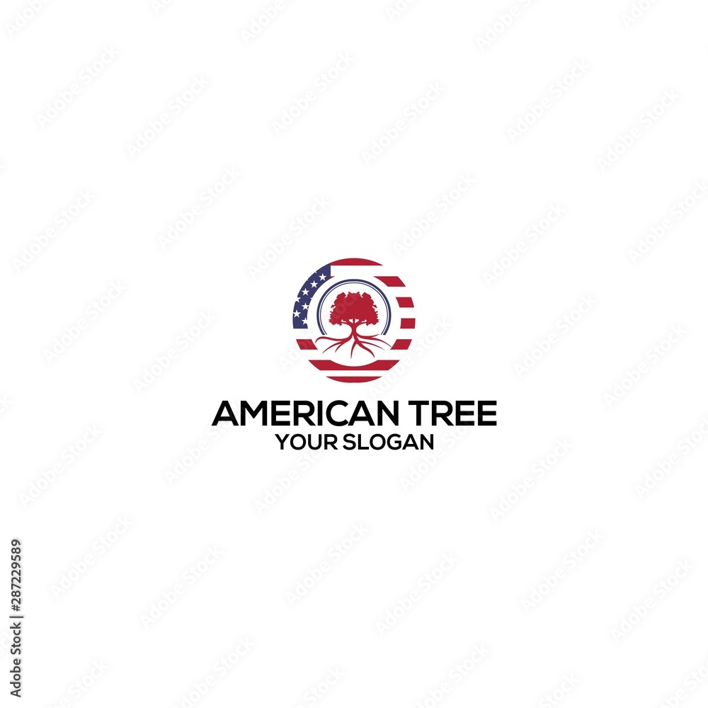 american tree service logo design american tree service logo design