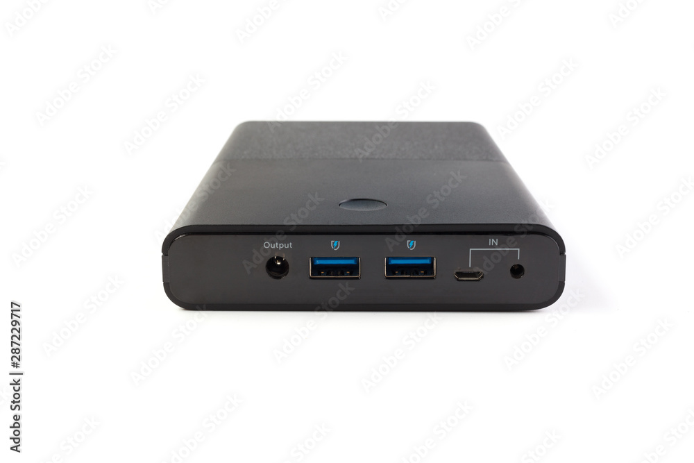 Power bank for charging mobile devices. Black smart phone charger with power bank . Battery bank. External battery for mobile devices. Power bank for charging mobile devices. Black smart phone charger with power bank . Battery bank. External battery for mobile devices.