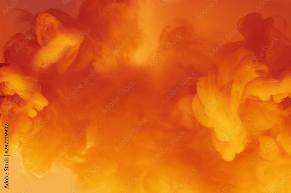 Orange colored abstract smoke background. Stock Photo | Adobe Stock