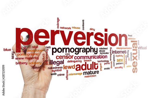 Perversion word cloud photo