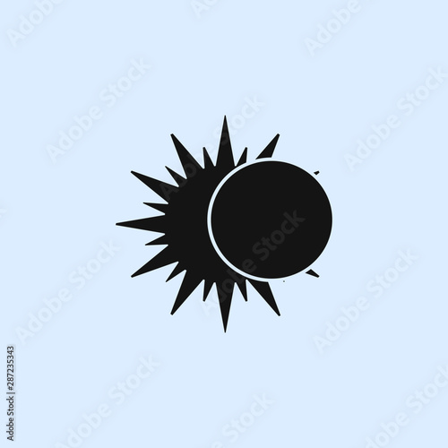 solar eclipse icon. elements of space icon. signs, symbols collection, simple icon for websites, web design, mobile app photo